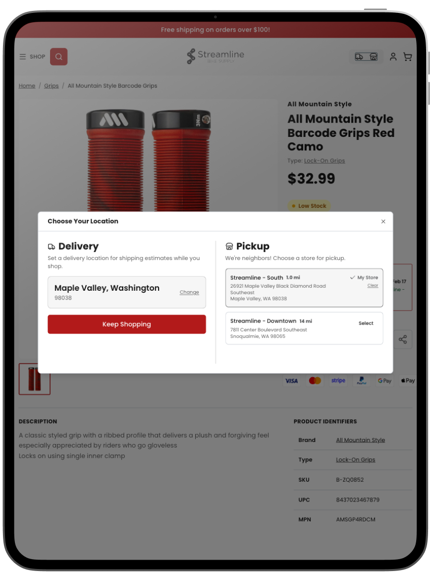 First-time visitor experience